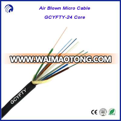 Manufacturing outdoor micro fiber cable 24 core fiber optic micro cable GCYFTY